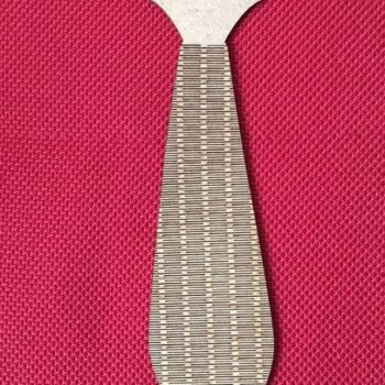 Intra απο ξύλο plywood 3mm-4mm πάχος – Εύκαμπτη Ξύλινη Γραβάτα Ανδρική Γραβάτα 10x10 cm INTRAVECTRY-MY543390 - Image 1