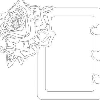 Intra απο ξύλο plywood 3mm-4mm πάχος – ξύλο Κορνίζας Φωτογραφιών Love Rose 45x50 cm INTRAVECTRY-MY543398 - Image 2