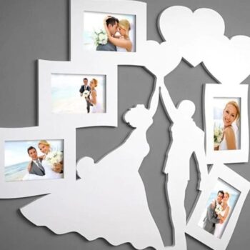 Intra απο ξύλο plywood 3mm-4mm πάχος – ξύλο Κορνίζα για Νεόνυμφους 20x25 cm INTRAVECTRY-MY543403 - Image 1