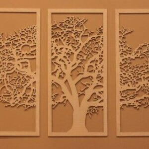 Intra απο ξύλο plywood 3mm-4mm πάχος – Ξύλινη διακόσμηση τοίχου Tree of Life 40x45 cm INTRAVECTRY-MY544072