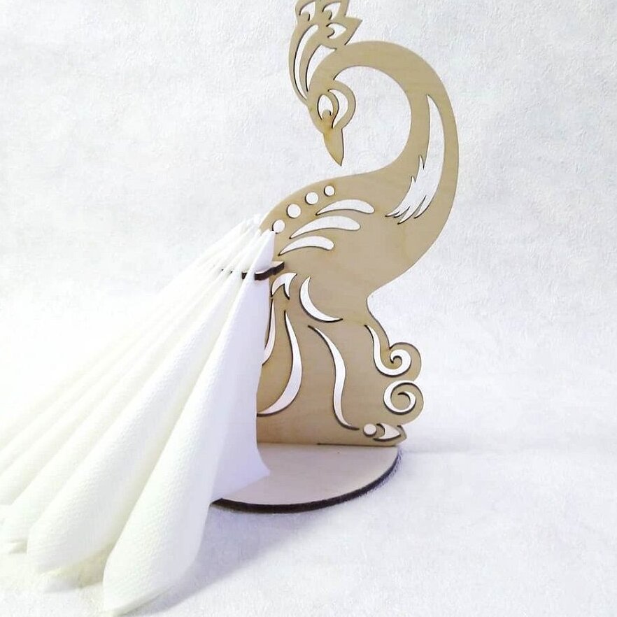 Intra απο ξύλο plywood 3mm-4mm πάχος – Βάση για χαρτοπετσέτα Peacock για ξύλο τραπεζαρίας 40x45 cm INTRAVECTRY-MY543451