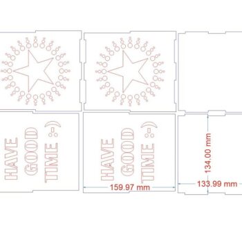 Intra απο ξύλο plywood 3mm-4mm πάχος – Εξατομικευμένο Ξύλινο LED Light Box 45x50 cm INTRAVECTRY-MY560270 - Image 3