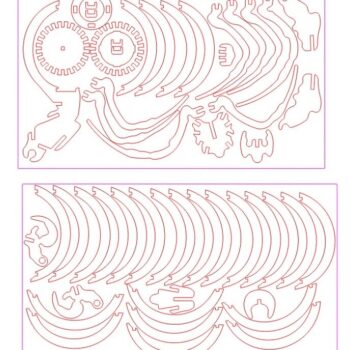 Intra απο ξύλο plywood 3mm-4mm πάχος – Ξύλινο φωτιστικό γραφείου σε σχήμα αράχνης 40x45 cm INTRAVECTRY-MY557892 - Image 2