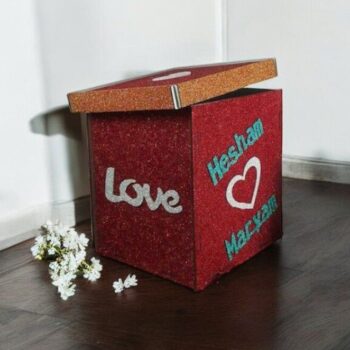 Intra απο ξύλο plywood 3mm-4mm πάχος – Ξύλινο κουτί για την ημέρα του Αγίου Βαλεντίνου 20x25 cm INTRAVECTRY-MY556751 - Image 1