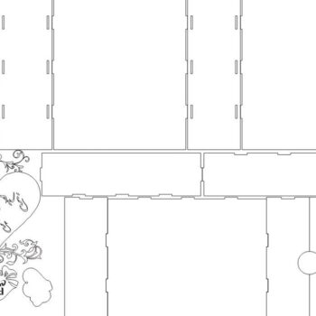 Intra απο ξύλο plywood 3mm-4mm πάχος – Διακοσμητικό Ξύλινο Συρταριέρα Συσκευασίας Δώρου 20x25 cm INTRAVECTRY-MY556769 - Image 2