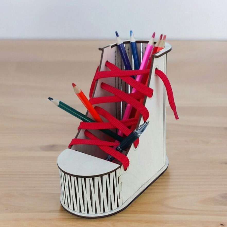 Intra απο ξύλο plywood 3mm-4mm πάχος – Οργάνωση γραφείου με θήκη για μπότες 15x15 cm INTRAVECTRY-MY551197