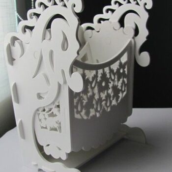 Intra απο ξύλο plywood 3mm-4mm πάχος – Scroll Saw Pattern Rocking Stand Holder File 30x30 cm INTRAVECTRY-MY551200 - Image 1