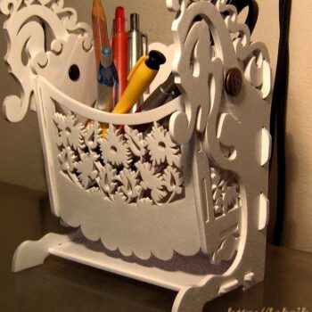 Intra απο ξύλο plywood 3mm-4mm πάχος – Scroll Saw Pattern Rocking Stand Holder File 30x30 cm INTRAVECTRY-MY551200 - Image 2