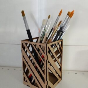 Intra απο ξύλο plywood 3mm-4mm πάχος – ξύλο θήκης μολυβιού και πινέλου 25x25 cm INTRAVECTRY-MY552212