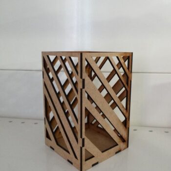 Intra απο ξύλο plywood 3mm-4mm πάχος – ξύλο θήκης μολυβιού και πινέλου 25x25 cm INTRAVECTRY-MY552212 - Image 2