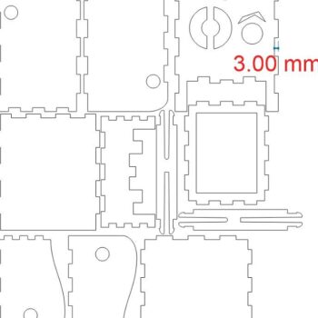 Intra απο ξύλο plywood 3mm-4mm πάχος – Δροσερή θήκη για στυλό για γραφείο 12x15 cm INTRAVECTRY-MY547489 - Image 3