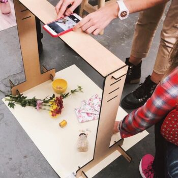 Intra απο ξύλο plywood 3mm-4mm πάχος – Υποστήριξη Smartphone για Φωτογραφία Προϊόντος 25x25 cm INTRAVECTRY-MY553869 - Image 2