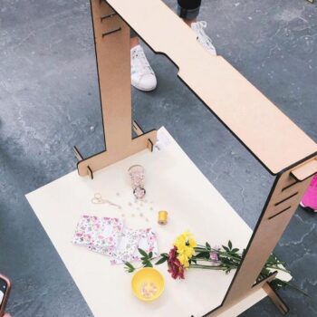 Intra απο ξύλο plywood 3mm-4mm πάχος – Υποστήριξη Smartphone για Φωτογραφία Προϊόντος 25x25 cm INTRAVECTRY-MY553869 - Image 3