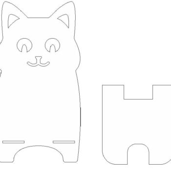 Intra απο ξύλο plywood 3mm-4mm πάχος – ξύλο βάσης τηλεφώνου Happy Cat 35x40 cm INTRAVECTRY-MY554993 - Image 2