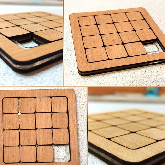 Intra απο ξύλο plywood 3mm-4mm πάχος – ξύλο παζλ διαφανειών αριθμών δεκαπέντε κομματιών 50x60 cm INTRAVECTRY-MY543601