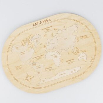 Intra απο ξύλο plywood 3mm-4mm πάχος – ξύλο Εκπαιδευτικού Παιχνιδιού Παζλ Παγκόσμιου Χάρτη 20x25 cm INTRAVECTRY-MY543603 - Image 2