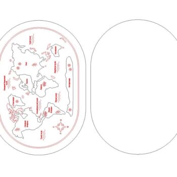 Intra απο ξύλο plywood 3mm-4mm πάχος – ξύλο Εκπαιδευτικού Παιχνιδιού Παζλ Παγκόσμιου Χάρτη 20x25 cm INTRAVECTRY-MY543603 - Image 3