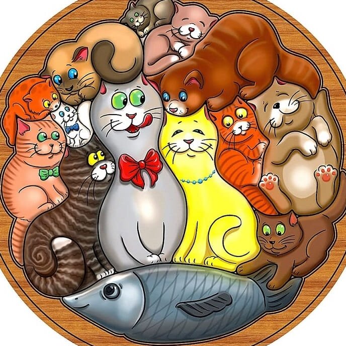 Intra απο ξύλο plywood 3mm-4mm πάχος – ξύλο πίνακα εγκεφάλου για παζλ Cat 30x35 cm INTRAVECTRY-MY555312