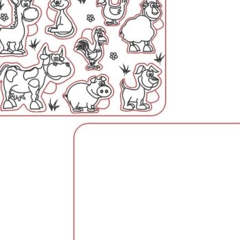 Intra απο ξύλο plywood 3mm-4mm πάχος – ξύλο πινάκων παζλ Peg για ζώα φάρμας 30x35 cm INTRAVECTRY-MY543606 - Image 2