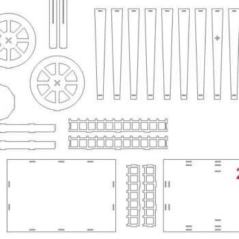 Intra απο ξύλο plywood 3mm-4mm πάχος – Ραμαζάνι κανόνι για διακόσμηση 20x20 cm INTRAVECTRY-MY543612 - Image 2