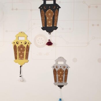 Intra απο ξύλο plywood 3mm-4mm πάχος – ξύλο Φαναριού Κρεμαστό Στολίδι Ραμαζάνι 25x30 cm INTRAVECTRY-MY544170 - Image 1