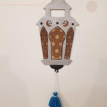 Intra απο ξύλο plywood 3mm-4mm πάχος – ξύλο Φαναριού Κρεμαστό Στολίδι Ραμαζάνι 25x30 cm INTRAVECTRY-MY544170 - Image 2