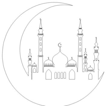 Intra απο ξύλο plywood 3mm-4mm πάχος – ξύλο διακόσμησης τοίχου με σημάδια σελήνης Ramadan Moon 30x35 cm INTRAVECTRY-MY557174 - Image 3