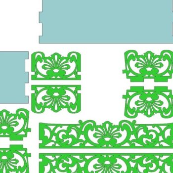 Intra απο ξύλο plywood 3mm-4mm πάχος – ξύλο δίσκου τετράγωνου και ορθογώνιου κουτιού 30x35 cm INTRAVECTRY-MY543684 - Image 2