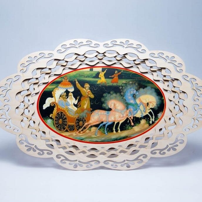 Intra απο ξύλο plywood 3mm-4mm πάχος – Οβάλ λίμα ζαχαροπλαστικής σοκολάτας 20x20 cm INTRAVECTRY-MY543688