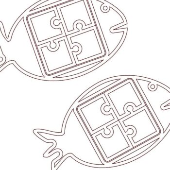 Intra απο ξύλο plywood 3mm-4mm πάχος – ξύλο δίσκου σνακ από ξύλο ψαριού 20x25 cm INTRAVECTRY-MY543689 - Image 2