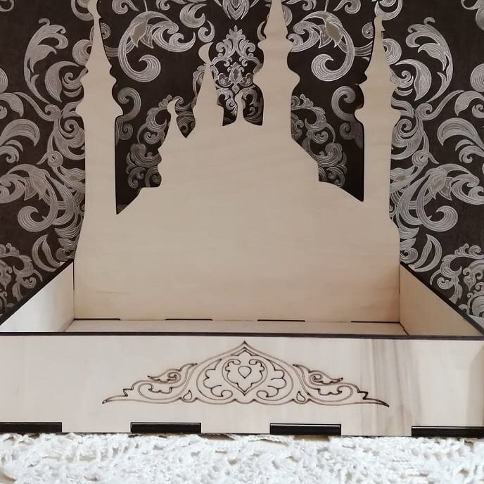 Intra απο ξύλο plywood 3mm-4mm πάχος – ξύλο Δίσκου σερβιρίσματος για Iftar Τζαμί της Σελήνης 15x20 cm INTRAVECTRY-MY543690