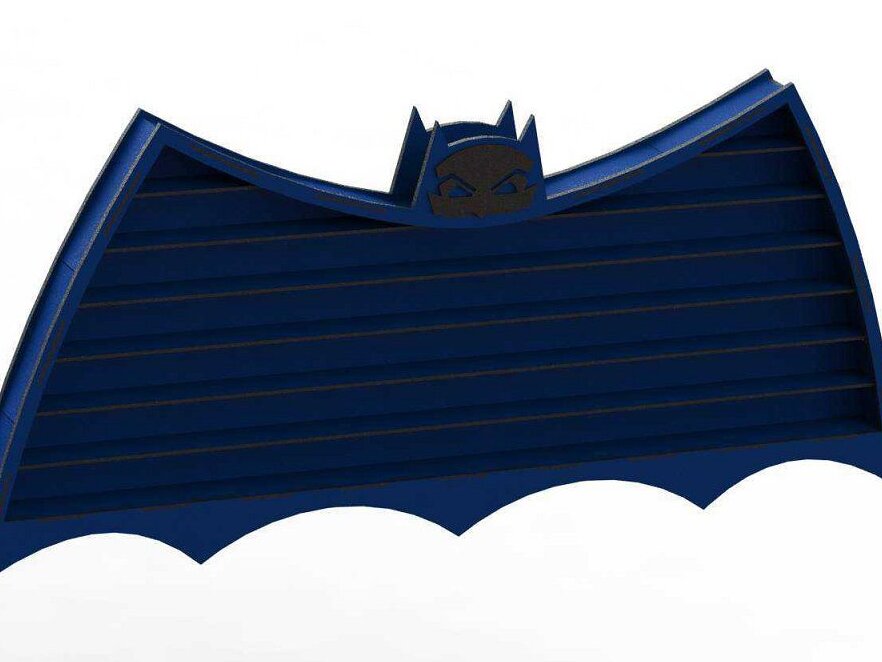 Intra απο ξύλο plywood 3mm-4mm πάχος – Ξύλινο ράφι τοίχου σε σχήμα νυχτερίδας 30x35 cm INTRAVECTRY-MY551404