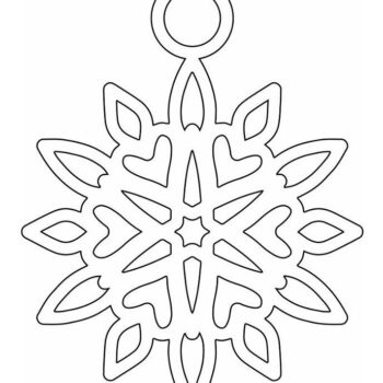 Intra απο ξύλο plywood 3mm-4mm πάχος – Ξύλινη διακόσμηση με νιφάδες χιονιού 40x40 cm INTRAVECTRY-MY559892 - Image 4