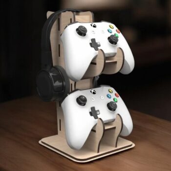 Intra απο ξύλο plywood 3mm-4mm πάχος – Gamer Controller και βάση ακουστικών 25x25 cm INTRAVECTRY-MY543743 - Image 1