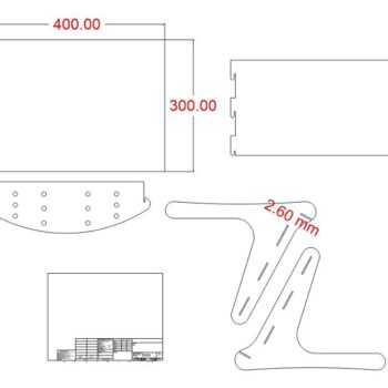 Intra απο ξύλο plywood 3mm-4mm πάχος – Ξύλινη βάση βιβλίων για ανάγνωση 12x15 cm INTRAVECTRY-MY547435 - Image 5