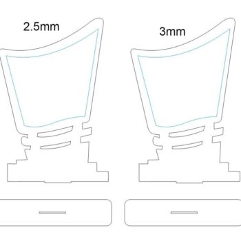 Intra απο ξύλο plywood 3mm-4mm πάχος – Τρόπαιο Βραβείο Ξύλινου Σχολείου 30x30 cm INTRAVECTRY-MY554191 - Image 2