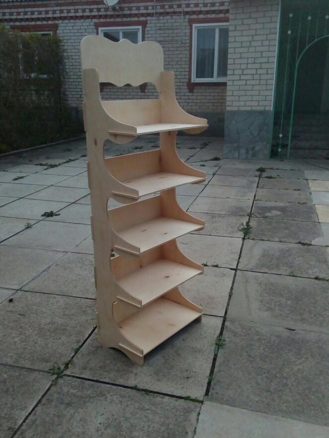 Intra απο ξύλο plywood 3mm-4mm πάχος – ξύλο CDR της μονάδας ραφιών καταστήματος με οθόνη ραφιών 5 επιπέδων 20x25 cm INTRAVECTRY-MY547549