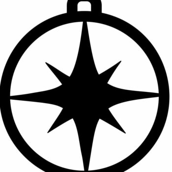 Intra απο ξύλο plywood 3mm-4mm πάχος – Χριστουγεννιάτικο μπιχλιμπίδι αστέρι πυξίδας 10x10 cm INTRAVECTRY-MY549342 - Image 3