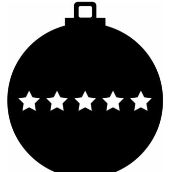 Intra απο ξύλο plywood 3mm-4mm πάχος – Μπιχλιμπίδι Χριστουγεννιάτικου Δέντρου Πέντε Αστέρων 35x40 cm INTRAVECTRY-MY548922 - Image 3