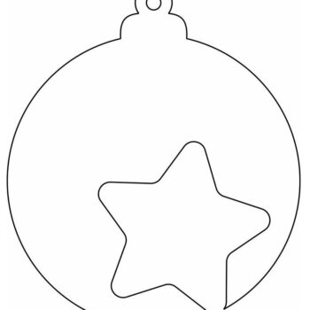 Intra απο ξύλο plywood 3mm-4mm πάχος – Κρεμαστό χριστουγεννιάτικο δέντρο με αστέρι 25x25 cm INTRAVECTRY-MY546644 - Image 4