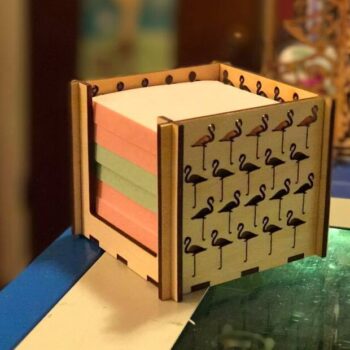 Intra απο ξύλο plywood 3mm-4mm πάχος – Flamingo Post-It Holder Note 20x25 cm INTRAVECTRY-MY543799 - Image 1