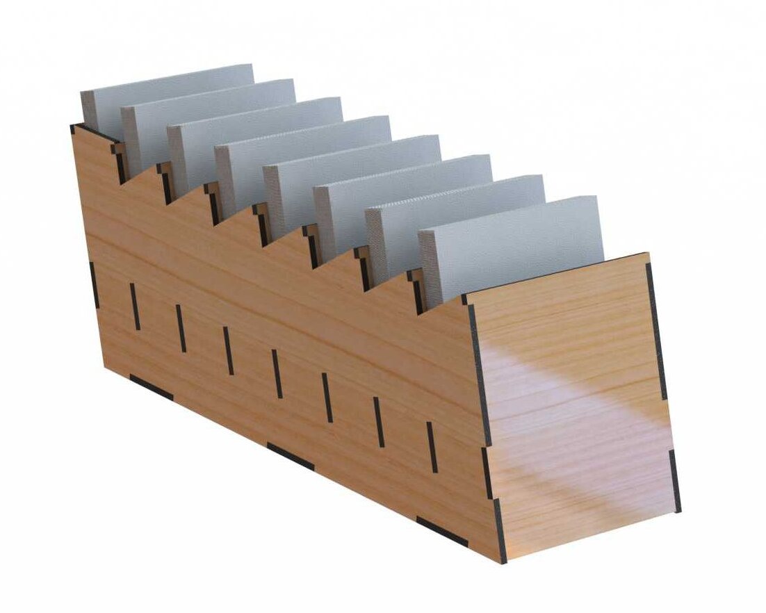 Intra απο ξύλο plywood 3mm-4mm πάχος – Οργάνωση γραφείου με κολλητική θήκη 25x30 cm INTRAVECTRY-MY551223