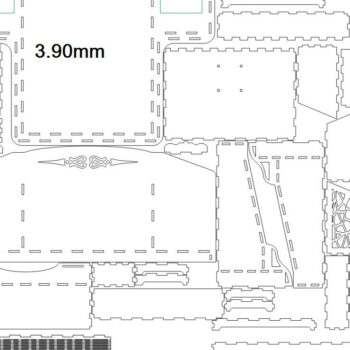 Intra απο ξύλο plywood 3mm-4mm πάχος – Organizer επιτραπέζιου υπολογιστή με βάση κολλώδους σημειώσεων 10x10 cm INTRAVECTRY-MY547607 - Image 2