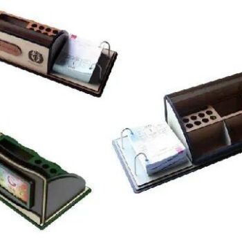Intra απο ξύλο plywood 3mm-4mm πάχος – ξύλο Organizer αξεσουάρ γραφείου 25x25 cm INTRAVECTRY-MY551229 - Image 1