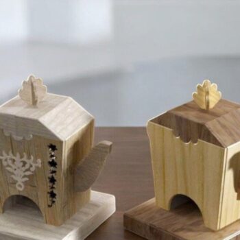 Intra απο ξύλο plywood 3mm-4mm πάχος – Ξύλινη θήκη για Τσαγιέρα 20x25 cm INTRAVECTRY-MY553650 - Image 1