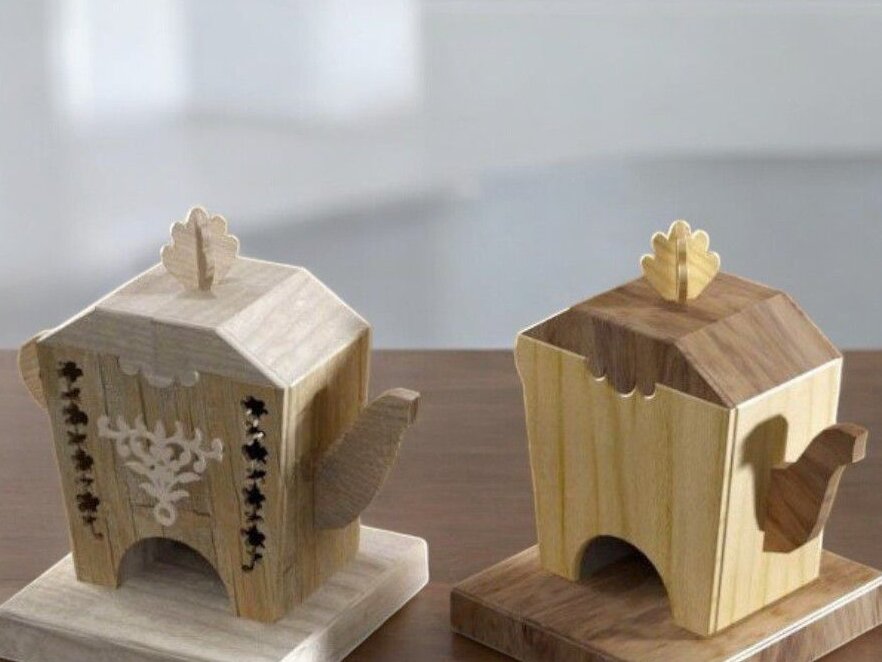 Intra απο ξύλο plywood 3mm-4mm πάχος – Ξύλινη θήκη για Τσαγιέρα 50x60 cm INTRAVECTRY-MY557642