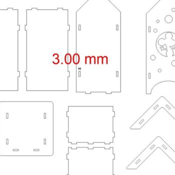 Intra απο ξύλο plywood 3mm-4mm πάχος – Θέμα ποντικιού Tea Bag House 10x10 cm INTRAVECTRY-MY544559 - Image 4