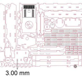 Intra απο ξύλο plywood 3mm-4mm πάχος – 3D ξύλινη δεξαμενή παζλ 50x60 cm INTRAVECTRY-MY544375 - Image 3