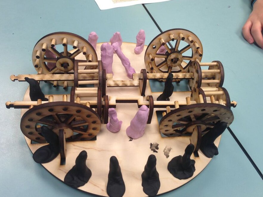 Intra απο ξύλο plywood 3mm-4mm πάχος – Ξύλινο μοντέλο 3D Tank Da Vinci 15x15 cm INTRAVECTRY-MY547016