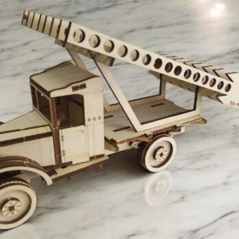 Intra απο ξύλο plywood 3mm-4mm πάχος – Σοβιετικός εκτοξευτής πυραύλων 3D ξύλινο μοντέλο 15x20 cm INTRAVECTRY-MY544381 - Image 1